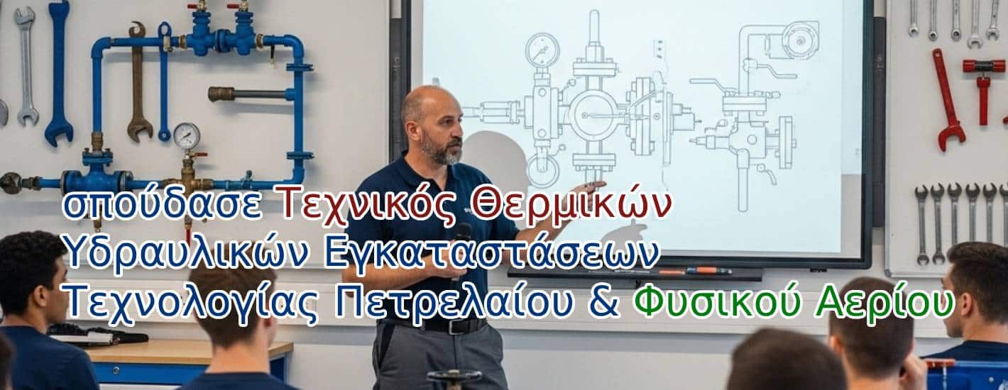 Τεχνικός Θερμικών και Υδραυλικών Εγκαταστάσεων και Τεχνολογίας Πετρελαίου και Φυσικού Αερίου